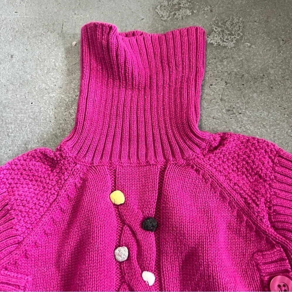 GYMBOREE Merry Bright turle neck knit sweater vest crop cotton holiday 6-12 mos